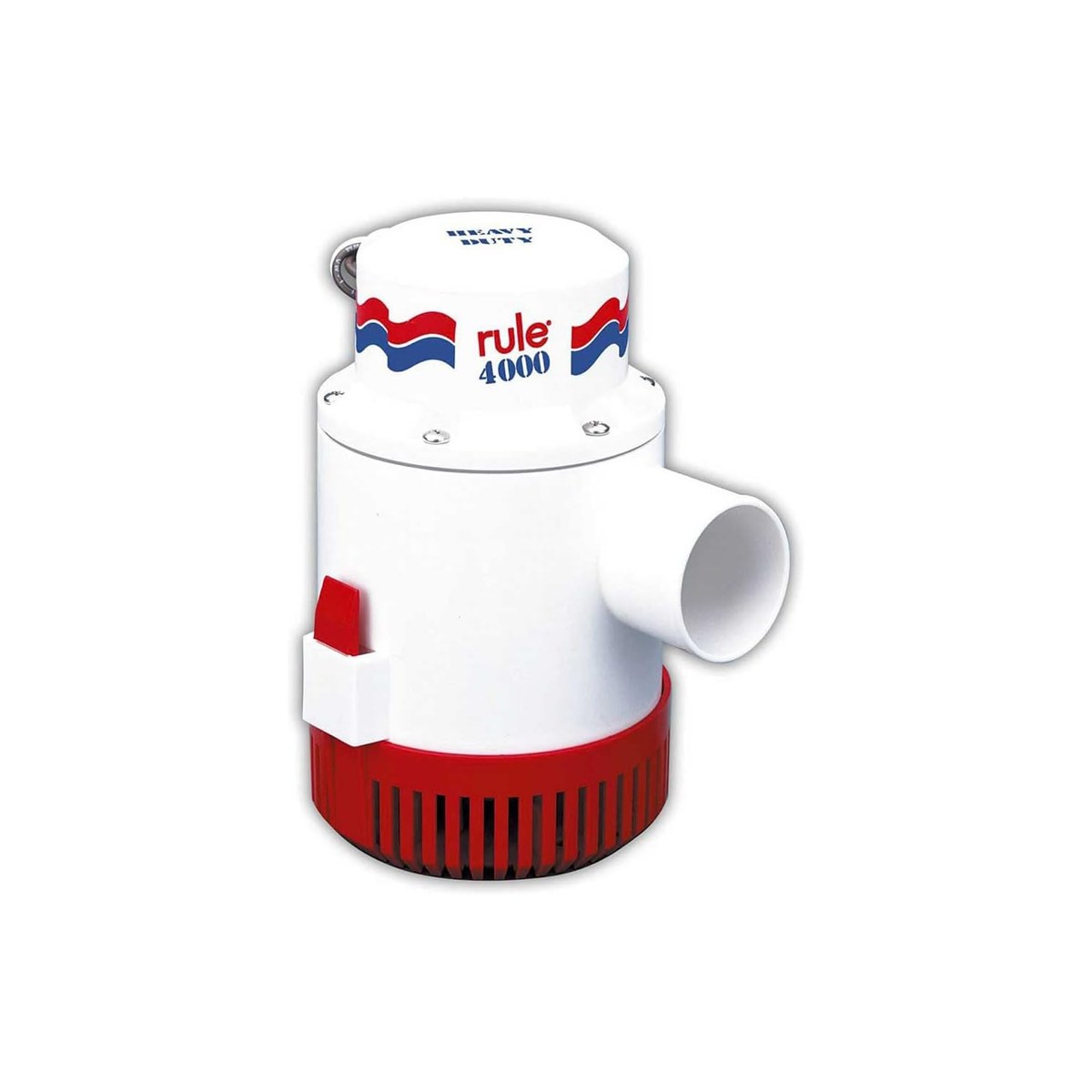 Rule 4000 GPH Marine Bilge Pump, Non-Automatic (the emergency-capacity backup pump for cruiser dual-pump installs)