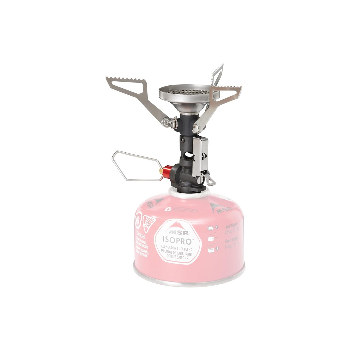 MSR PocketRocket Deluxe Ultralight Backpacking and Camping Stove, Isobutane Canister, Push-Button Igniter (ASIN B07L5S65HR)