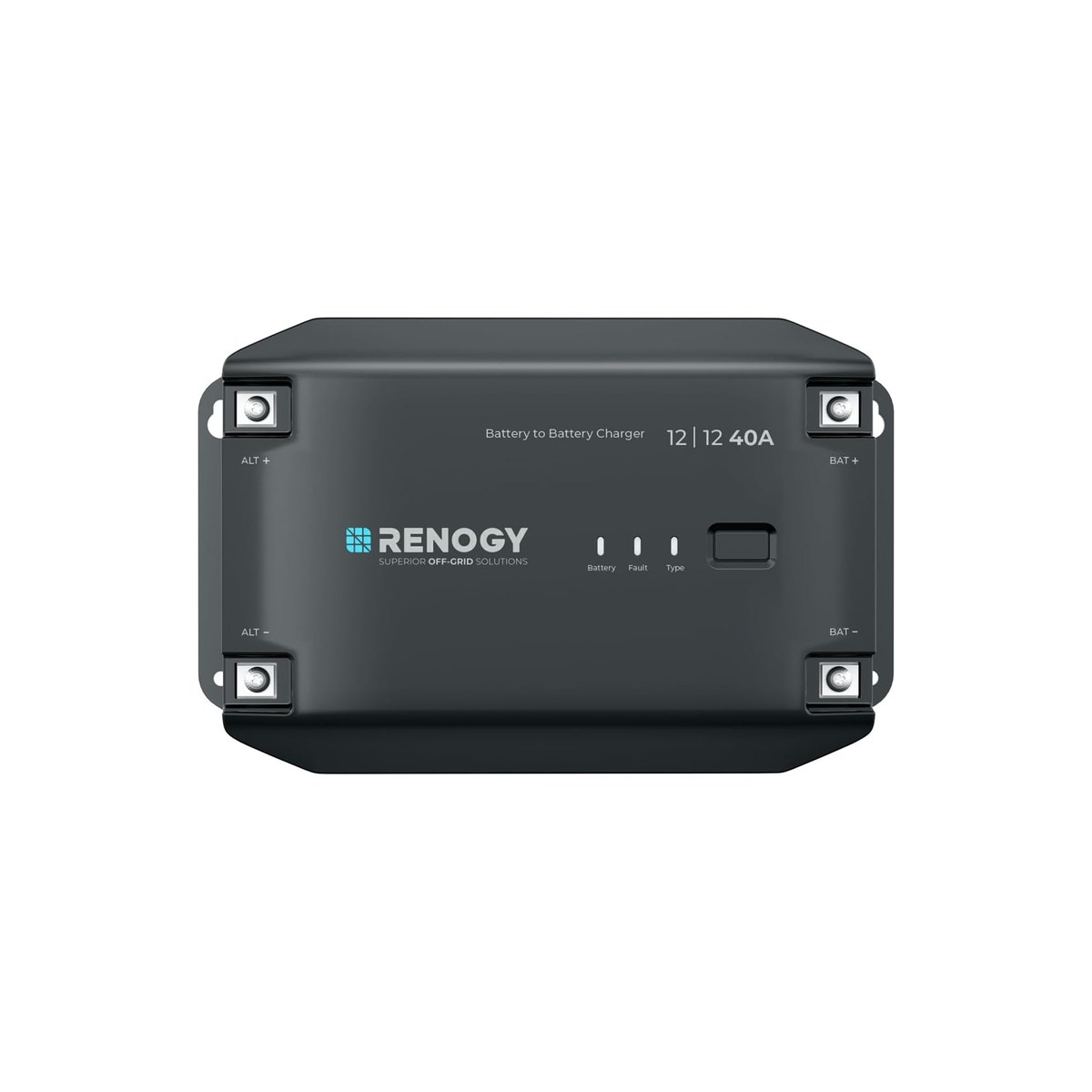 Renogy 12V 40A DC-DC Battery Charger (multi-stage for LiFePO4, AGM, gel, and flooded, low-current 20A mode, ASIN B0D78W7CSV)
