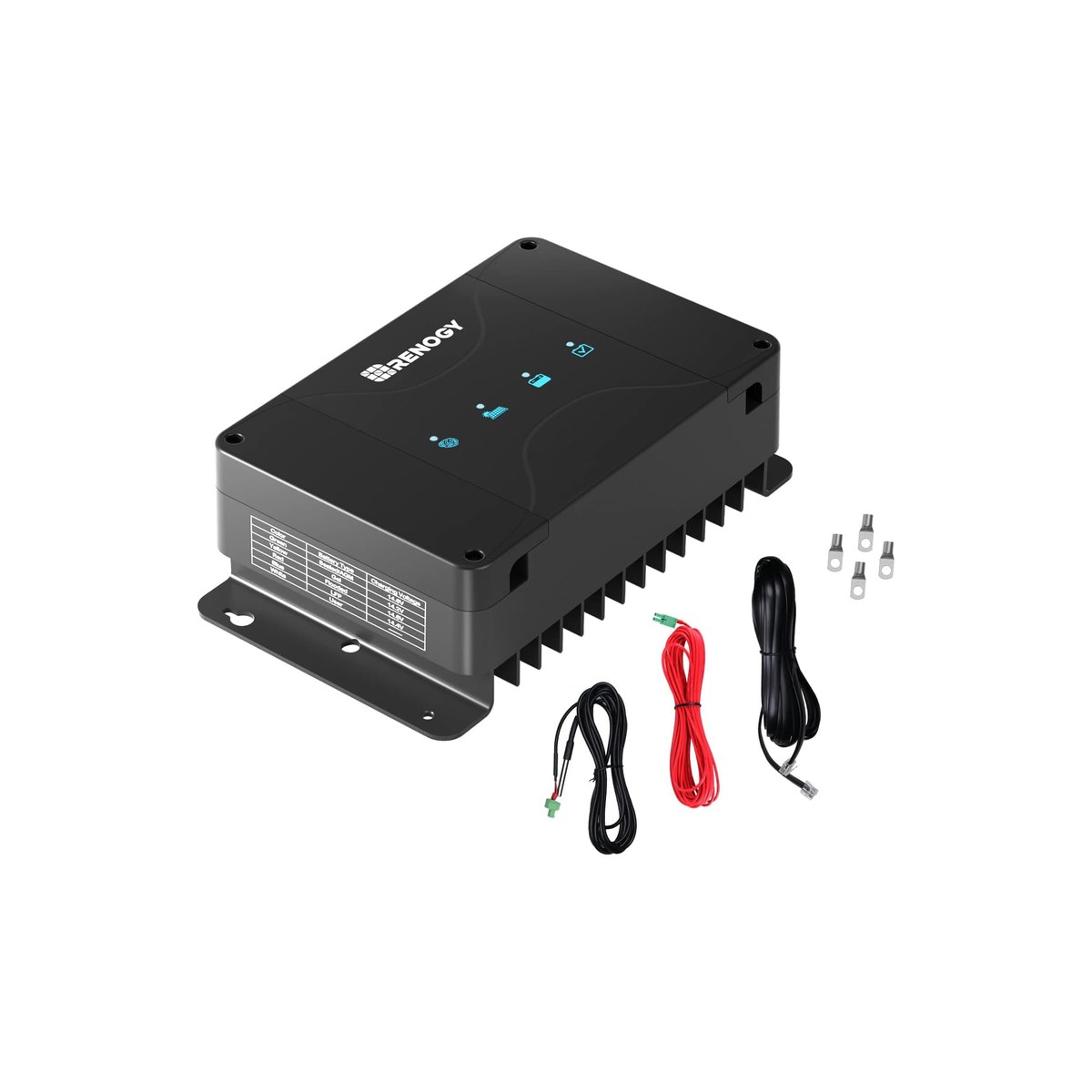 Renogy DCC50S 12V 50A DC-DC Battery Charger with built-in MPPT solar controller (dual input, starter-battery trickle charge, ASIN B093BB5JKF)