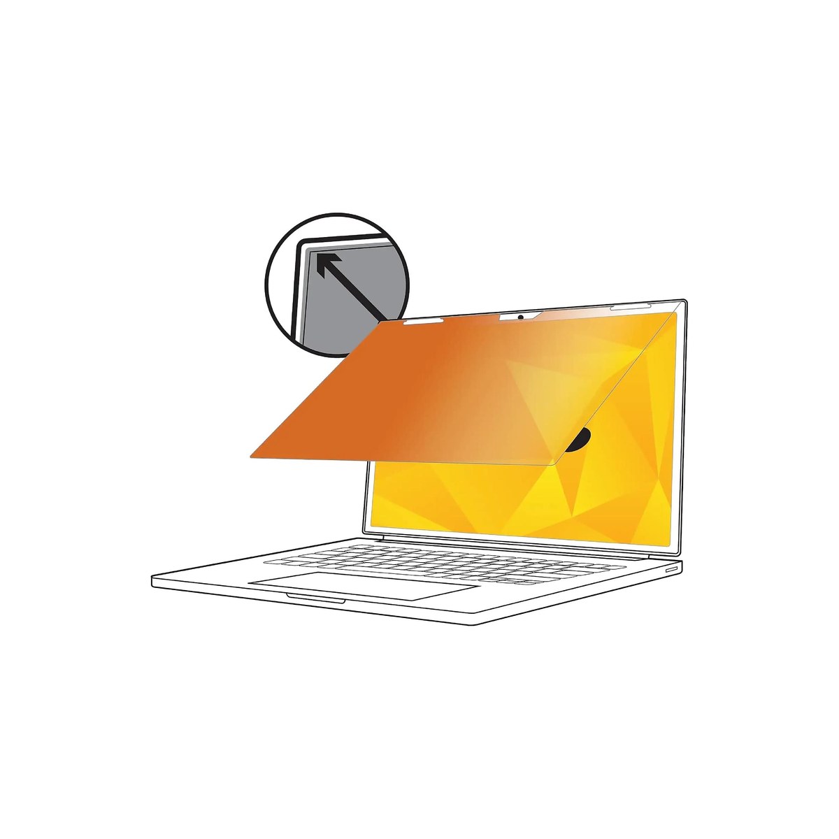 3M Gold Frameless Privacy Filter 14-inch 16:9