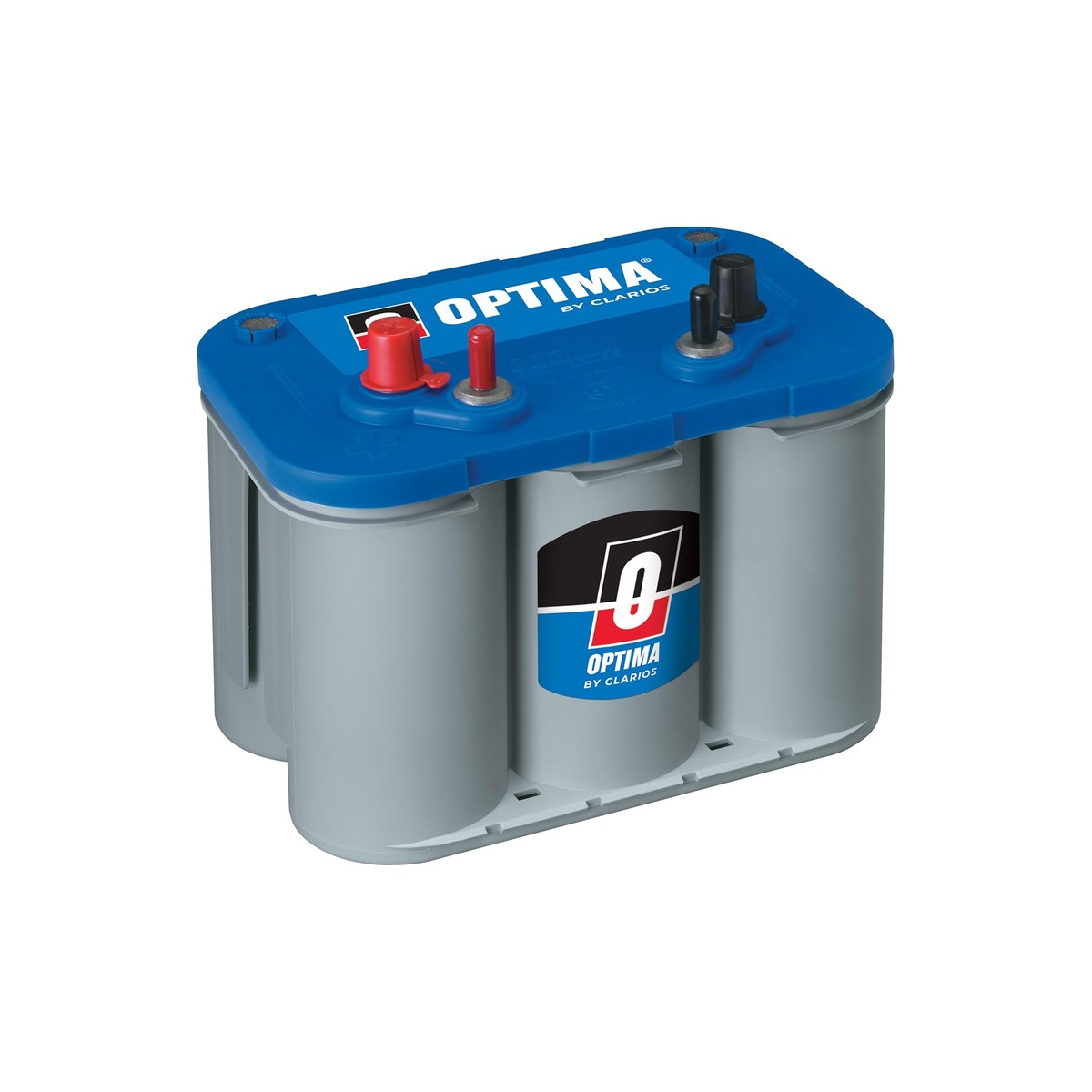 Optima D34M BlueTop, Group 34M (AGM dual purpose, 55 Ah, 750 CCA, the spiral-wound dual-purpose volume seller)