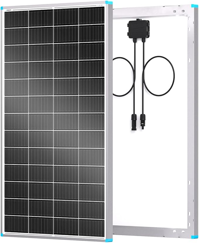 Renogy 200W N-Type Rigid Monocrystalline Solar Panel (16BB cell topology, 25 percent efficiency, IP65 junction box, anodized aluminum frame, marine-rated, ASIN B0DYD8VT9C)