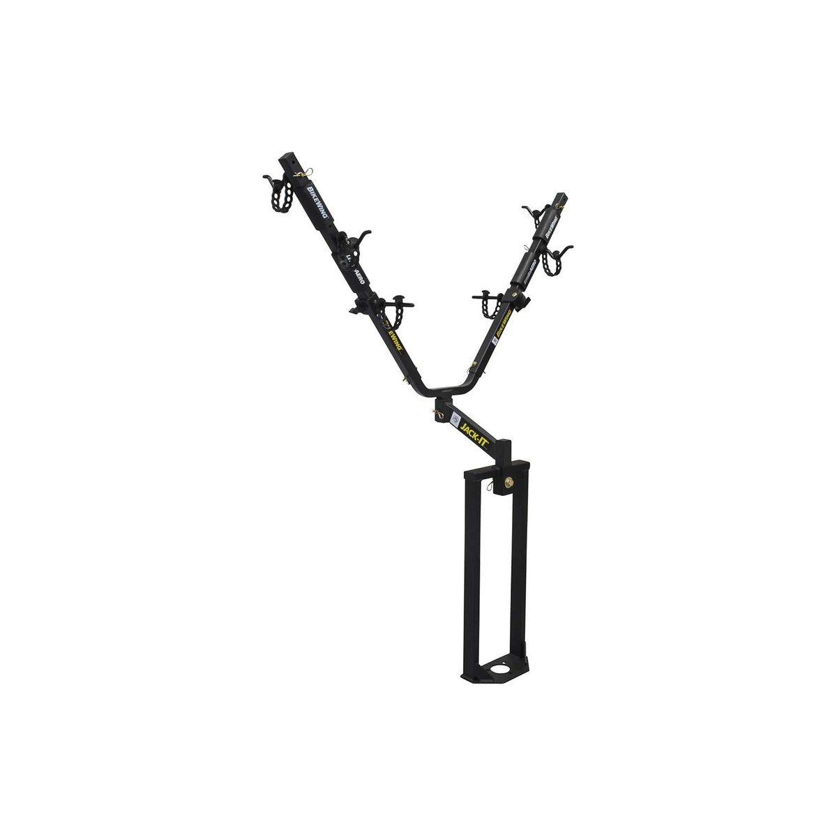 Let's Go Aero Jack-IT Double Bike Carrier System, A-Frame Trailer Tongue Mount for 2 Bikes, 40 lb per Bike (ASIN B01MYRM7MM)