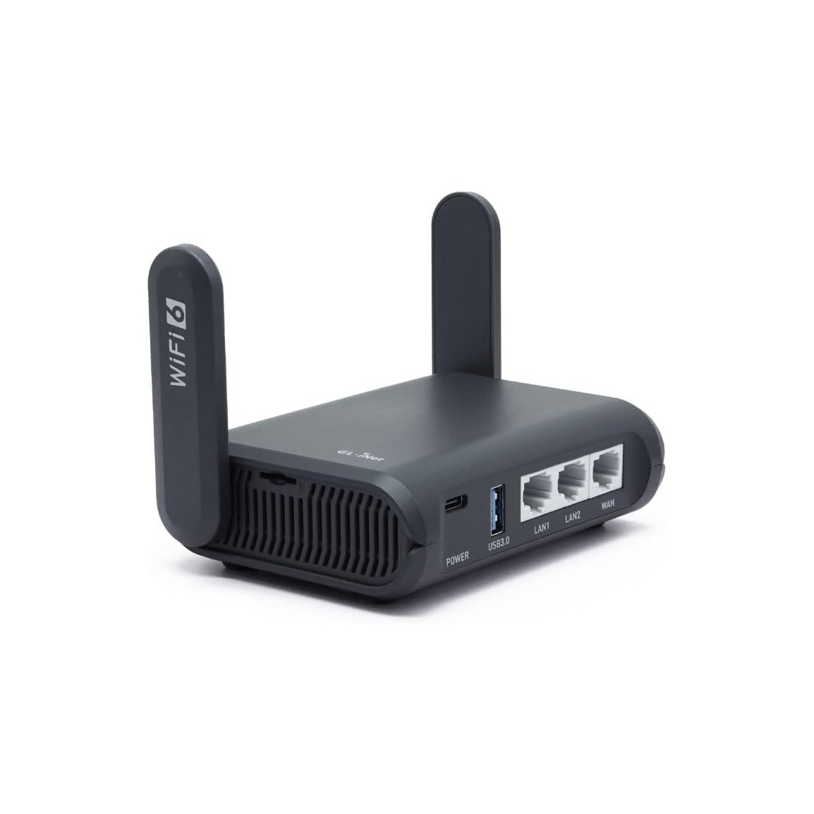 GL.iNet GL-AXT1800 Slate AX Portable Travel Router, WiFi 6, Built-in VPN, for RV / Van / Cruise (ASIN B0B2J7WSDK)
