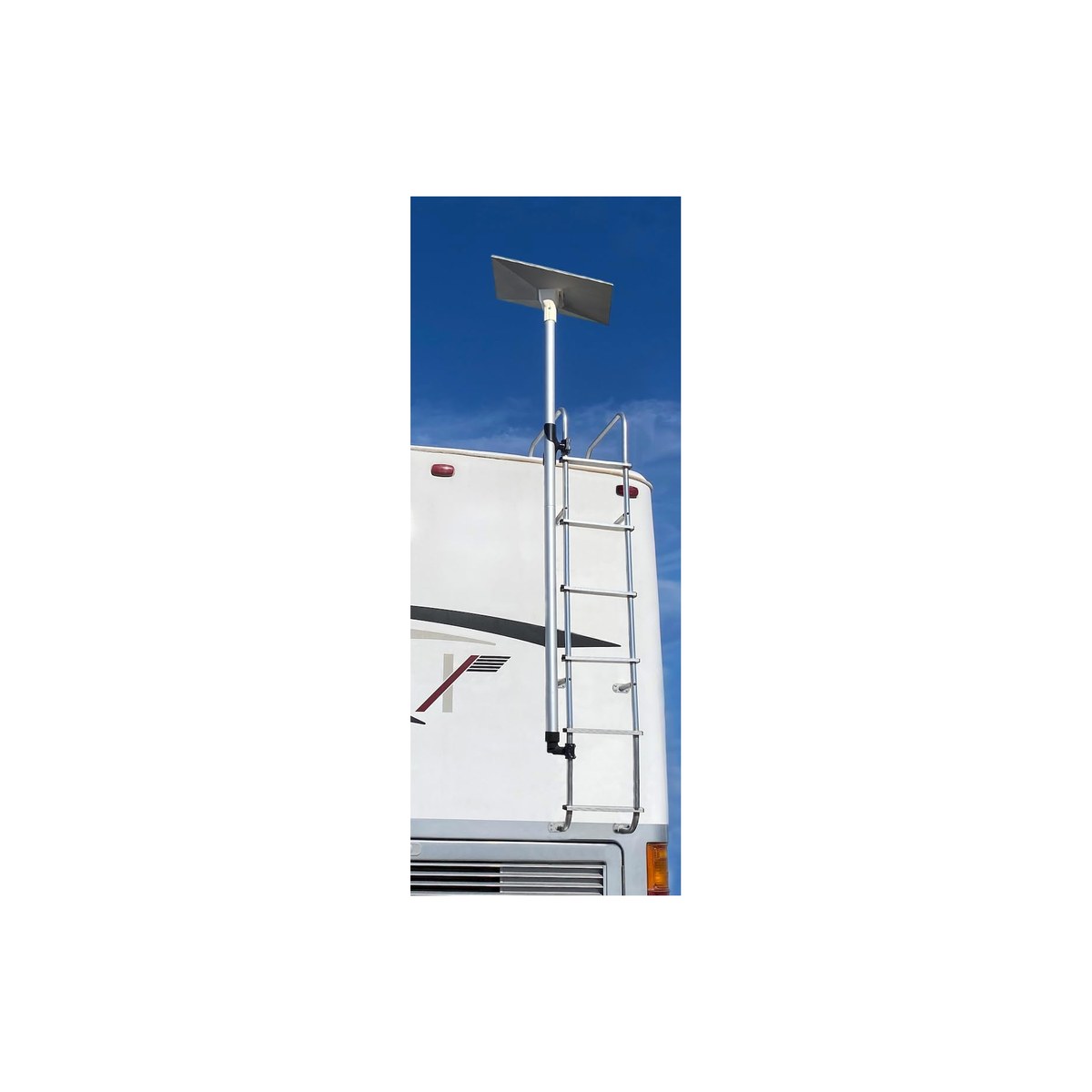 FlagPole Buddy Starlink Gen 3 Compatible Mounting Kit for RV Ladder Mount (ASIN B0DK28P4TC)